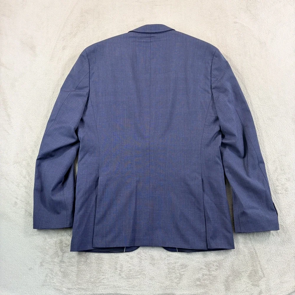 HUGO BOSS Johnstons1/Lenon Reda Wool Fabric Blazer Sport Coat Men 40R Blue